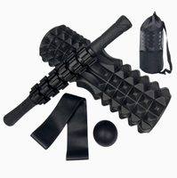 Ensemble de 6 rouleaux en mousse pour massage musculaire, comprenant un bâton de massage, un ballon à picots et un sac de rangement, équipement de yoga et de fitness, logo personnalisé