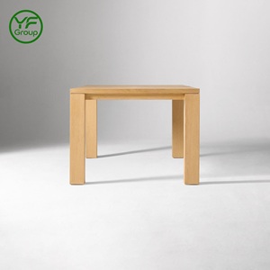 Vente directe d'usine, table à manger carrée moderne <span class=keywords><strong>en</strong></span> bois massif, pieds épais, style extensible, pour restaurant, usage commercial - Product Image 6