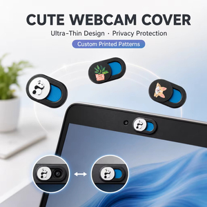 Ultradünne 0,8mm Webcam-Abdeckung Schiebe-Kamera-Blocker Datenschutz-Shutter für Laptop <span class=keywords><strong>Computer</strong></span> Tablet Handy 3 6 8 Stück - Product Image 2