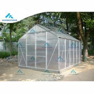 تخفيضات هائلة سداسية الزراعة الألومنيوم حديقة الزجاج/البولي كربونات الدفيئة مجموعات البولي كربونات هواية الدفيئة للبيع - Product Image 3