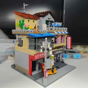 XINGBAO 01038, Modelo de <span class=keywords><strong>Barber</strong></span>ía de Pueblo Urbano, Serie Modular de Vista de Calle, Juguetes de Construcción DIY, Bloques de Construcción, Regalos Navideños para Niños, 3165 Piezas - Product Image 5