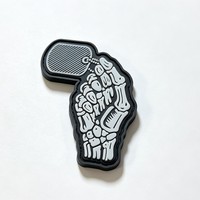 Écusson PVC personnalisé lavable, imperméable, 3D en relief, haute définition, en caoutchouc souple, pour vestes et vêtements d'extérieur