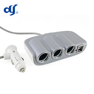Nhà Máy Bán Buôn 12V 3 Way Ổ Cắm Xe Với Cổng Sạc USB Kép - Product Image 2