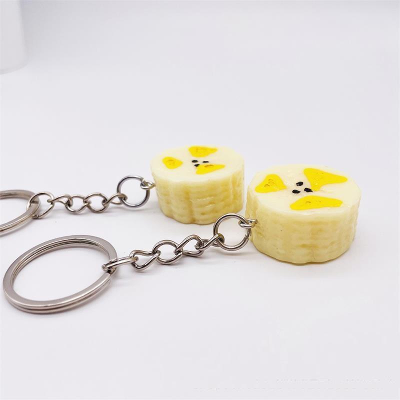 Creative Food Corn Keychain Cartoon Bag Car Keychains Pendant