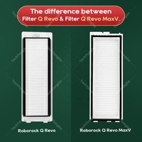 2 pièces de remplacement du filtre Hepa de haute qualité pour l'aspirateur robot Xiaomi Roborock Q Revo MaxV Accessoires