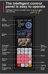 เตาอบลมร้อนแบบคอมบิ พร้อมฟังก์ชั่นไอน้ำ 380V สภาพใหม่ สำหรับใช้ในร้านเบเกอรี่ - Product Image 4
