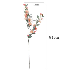 Décoration de mariage champêtre, tissu en soie gaufré de camélias, fausse fleur pour la décoration d'événements rustiques en intérieur et en extérieur - Product Image 4