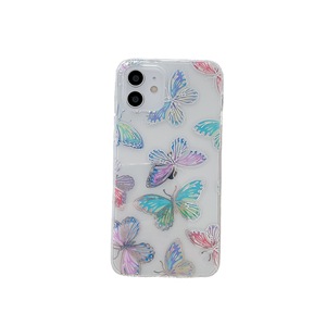 Lovebay — coque rigide en <span class=keywords><strong>tpu</strong></span> pour Iphone, compatible modèles 11, 12, 11, motifs fleurs roses, ou papillon, <span class=keywords><strong>impression</strong></span> Laser - Product Image 1