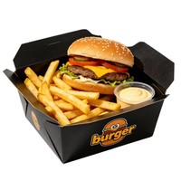 Boîte à hamburger en papier kraft imprimée sur mesure, emballage alimentaire biodégradable et écologique avec logo pour sandwich à emporter
