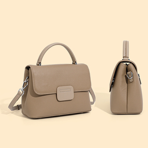 Gros Haute Qualité Cuir de Fleur Pleine Sacs à Épaule Femme Logo Personnalisé Marque Privée Sacs Carrés Fabricant OEM - Product Image 3