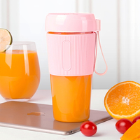 Hete Verkopende Usb Draagbare Handshaker Juicer Beker Blender Grinder Oranje Fruit Citrus Mini Mixer Fles