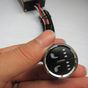 Couvre-sièges intérieurs de voiture 12 V, 2 boutons ronds en métal, 4 autocollants chauffants, tapis chauffant pour siège de voiture, accessoires pour <span class=keywords><strong>camping</strong></span>-<span class=keywords><strong>car</strong></span> - Product Image 1