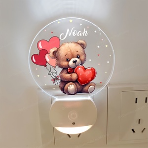 Bear Plug InNight Light Prise de veilleuse personnalisée Prise de veilleuse pour enfants Prise de veilleuse pour chambre de garçon - Product Image 4