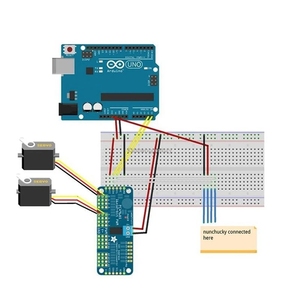 Module de commande de servomoteur DIY pour Raspberry Pi, interface I2C, pilote PWM/servo 16 canaux 12 bits WAVGAT <span class=keywords><strong>PCA9685</strong></span> - Product Image 5