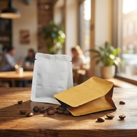 Sacs à café en BOPP de qualité alimentaire durables de 20g, à fond plat, avec valve, thermoscellables, impression sérigraphique, modèle CFY, Zhejiang, vente en gros