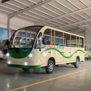 Autobús Eléctrico Clásico de 14 Plazas y 4 Ruedas de 72V, Autobús Turístico Eléctrico de Bajo Consumo, Ecológico - Product Image 2
