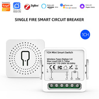 TYSH Tuya 1234 Gang Módulo de Interruptor Inteligente WiFi TYSH Compatible con Google Home y Alexa, Control Remoto Inalámbrico
