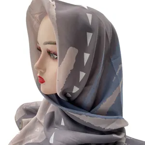 2022 newest design muslim cotton voile women hijab printed hijab scarf hot selling popular in market