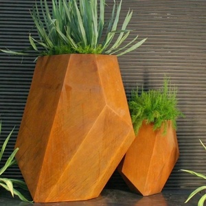 Bacs à fleurs surélevés en acier corten personnalisables, grands et peu coûteux, pour jardin extérieur et jardin domestique - Product Image 6