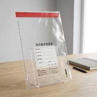 Sacs sous vide anti-effraction en PEHD rouge durable pour la protection des documents et dossiers confidentiels