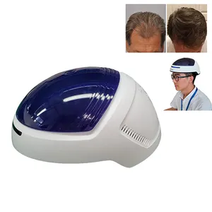 Helm Laser penumbuh rambut, peralatan perawatan rambut rontok terapi Laser tingkat rendah