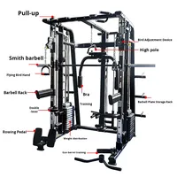 Équipement de musculation à domicile très vendu, machine à squat Smith, croisement de câbles pour la musculation, entraînement sportif, caractéristiques du rack de musculation à câbles