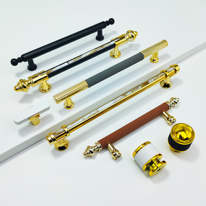 Rubberen T Plastic Handgrepen Meubels Goud Zwart Kast Kichen Trekt Deuren Lederen Trekhandgreep Ladeknoppen & Handgrepen - Product Image 5