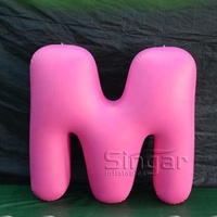 Ensembles de lettres gonflables en PVC pour décorations publicitaires - Certifiés CE, Marque SINGAR, Tailles personnalisables (1m-2m), Impression numérique