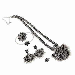 11714348BL ชุดคอมโบเครื่องประดับชั้นดีชุบสารออกซิไดซ์ - Product Image 2