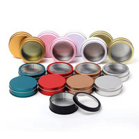 En gros Personnalisé 75*25mm Circulaire Tin case Emballage Cadeau En Métal pour USB Trophées Jouet