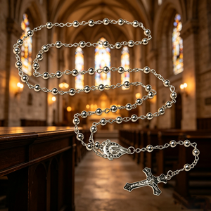 Accessoires de luxe élégants et magnifiques en acrylique coloré avec Saint Benoît pour la création de grands chapelets religieux catholiques - Product Image 4