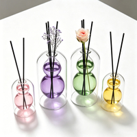 Flacons de parfum en verre vides de luxe, diffuseurs d'arômes, emballages pour la décoration de la maison