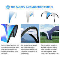 Tente publicitaire gonflable personnalisée pour le marketing d'événements en plein air avec des produits gonflables en PVC et une marque personnalisée