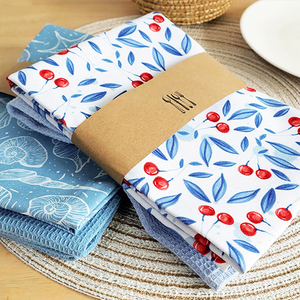 Hoshom Bambou Vintage Coton Microfibre Gaufre Weave Séchage Rapide Personnalisé Moderne Cuisine Torchon Fournisseur <span class=keywords><strong>de</strong></span> Confiance - Product Image 1