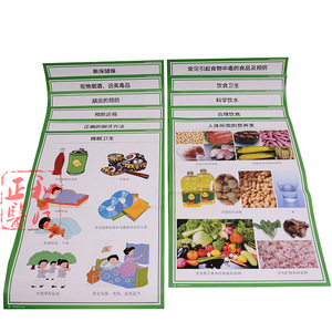 Middle School Health Knowledge Wall Charts 76x52 Cm Paper Digital Printing School Education Flip Chart - Product Image 1