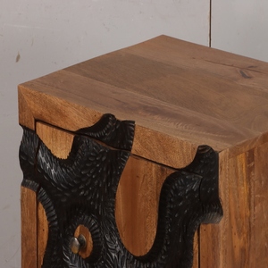 Luxury Wooden Bedside Table with Elegant Storage <b>Drawer</b> Design Bedroom <b>Side</b> Cabinet Furniture for Residential Applications - Product Image 6