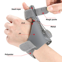Attelle de poignet et de pouce réglable avec traction à bouton - Soulagement pour la main de maman, tendinite et blessure causée par une tension répétitive