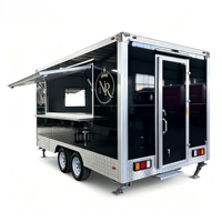 Remorque alimentaire mobile commerciale en acier inoxydable sur mesure, robuste, avec fenêtre de service, pour concession et stand de restauration rapide