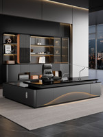 Bureau de direction moderne et élégant haut de gamme pour bureau du président, usage commercial, fabriqué sur mesure