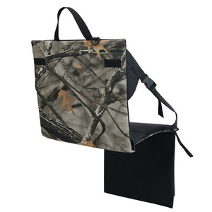 Cojín Plegable para Asiento de Exterior con Bolsa de Hielo, Almohadilla Portátil para Silla de Camping, Rectangular, 100% Poliéster, Color Sólido - Product Image 3