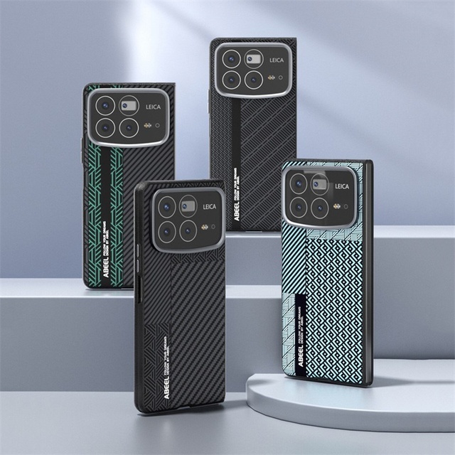 Luxury Business Magnetic Carbon Fiber Texture Shockproof Back Case for Xiaomi Mix Fold 4 5G Wireless Charging Phone Case