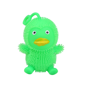 Giocattolo Squish LED illumina incandescente animale grande anatra gialla palla antistress Logo personalizzato <span class=keywords><strong>giocattoli</strong></span> in rilievo per adulti - Product Image 5