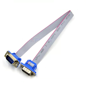 สายเคเบิลแบบแบน FFC พร้อมปลั๊ก DB9 ตัวผู้ 9 พิน สำหรับเชื่อมต่อภายใน สายริบบิ้น DB9 พิน RS232 สายเคเบิลแบบอนุกรม - Product Image 2