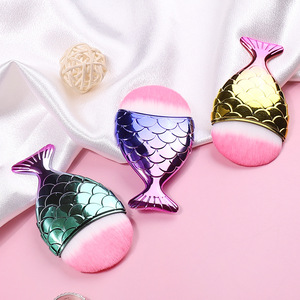 Marque privée Pinceau pour poudre de fond de teint Cheveux synthétiques Graisse Queue de poisson Nail Art Poudre anti-poussière - Product Image 2