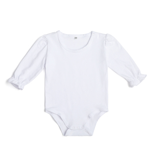 Vente en gros de body à manches longues pour bébés 100% coton peigné pour nouveaux-nés filles et garçons - Product Image 4