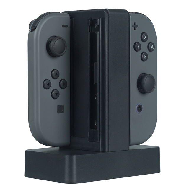High Quality 4-in-1 Plastic Charging Stand for Nintendo for Switch Individual LED Dock Base Station with LED Lights for Joy-Cons