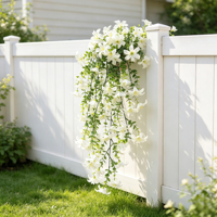 Guirlande de jacinthes artificielles en cascade pour décoration murale, arche de mariage, cheminée, porche, balcon, intérieur et extérieur
