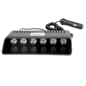6LED <strong>Flasher</strong> Sucker Dashboard Interior Windshield Flash <strong>Strobe</strong> Light Red Blue All White Signal <strong>LED</strong> Lights - Product Image 2