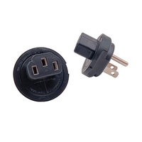 Adaptateur USA Plug vers C13 pour Power Cube, adaptateur convertisseur américain NEMA 5-15P vers IEC C13
