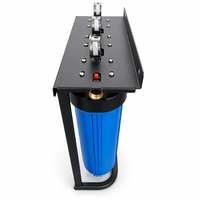 Sistema de Filtro de Agua por Ósmosis Inversa (RO) Personalizado de 20 Pulgadas, con Soporte para Debajo del Fregadero, Medidor de Flujo y Prefiltro